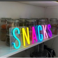 Snacks Dekoratif Neon Led Tablo, Neon Duvar Tabela